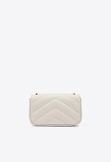 Saint Laurent Mini Loulou Quilted Leather Crossbody Bag White 821749AAEAX/R_YSL-9207