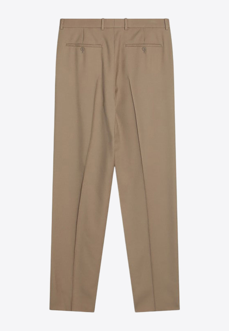 Saint Laurent Straight-Leg Tailored Pants Beige 821899Y405W/Q_YSL-7557