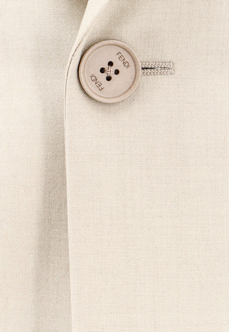 Fendi Wool Single-Breasted Blazer Beige FJ0798AR8T_F1MTE_Beige_29849565