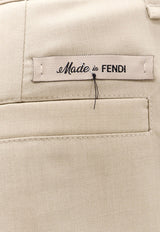 Fendi Logo Label Chino Shorts Beige FB0978AR8T_F1MTE_Beige_29853881