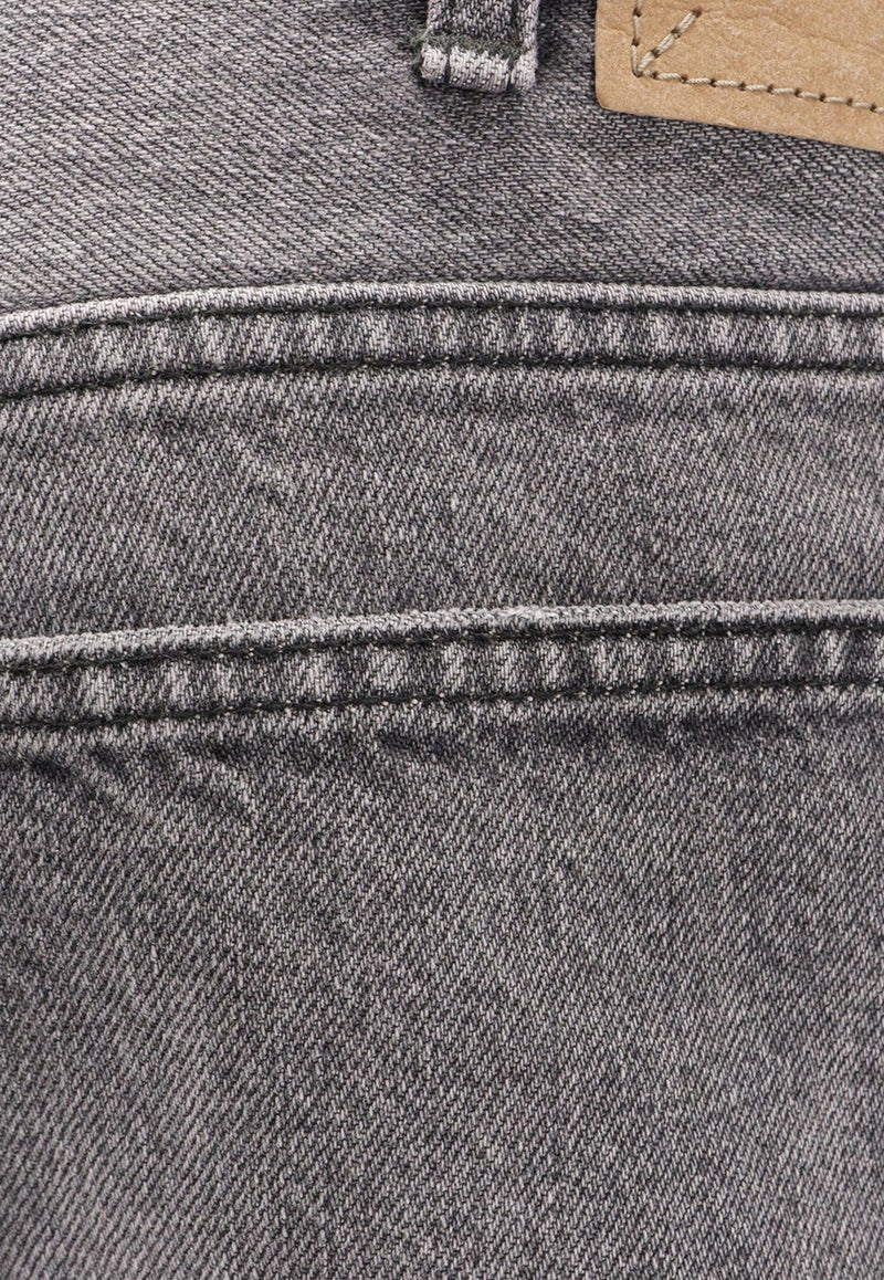 Celine Wesley Low-Rise Washed Jeans Gray 2N785444W_FZL3_OneColor_29854223