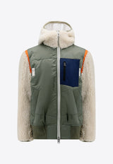 Logo-Plaque Zip-Up Jacket