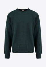 Celine Embroidered Triomphe Wool Sweater Green 2AH80322U_31FE_Green_29851716