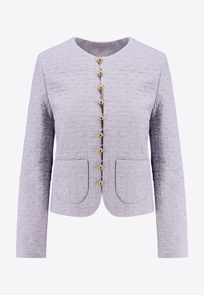 Celine Triomphe Boutis Chelsea Striped Jacket Blue 2V65S128X_07CG_OneColor_29852633