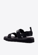 Celine Billie Strappy Logo Sandals Black 363435103C_38NO_Black_31183842