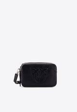 PINKO Carrie Embossed Logo Crossbody Bag Black 104336A26J_Z99S_Black_29848349