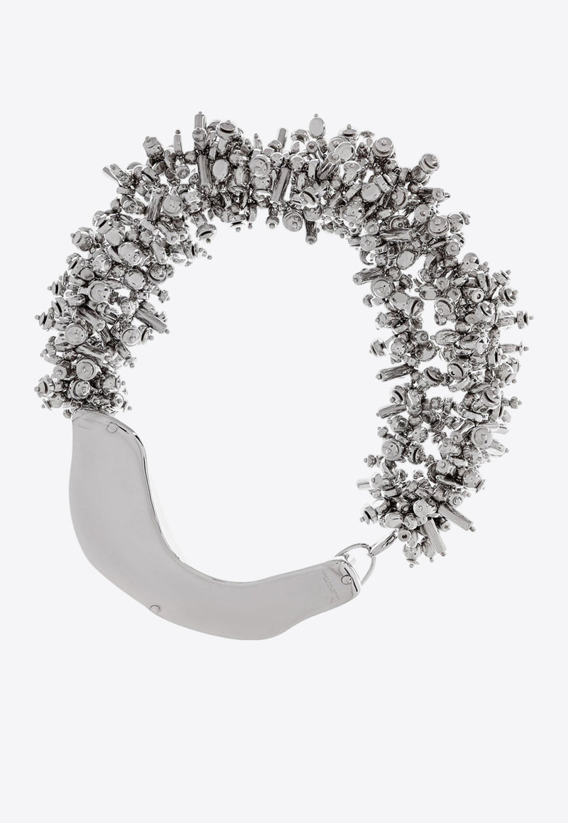 Dries Van Noten Pins Choker Necklace Silver 251018228081_952_Grey_30898173