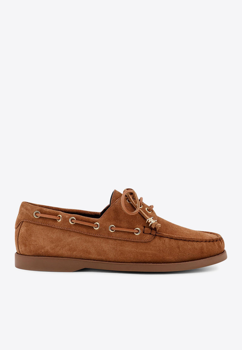 Celine Bateau Suede Loafers Brown 363585122C_19DT_Brown_31183840