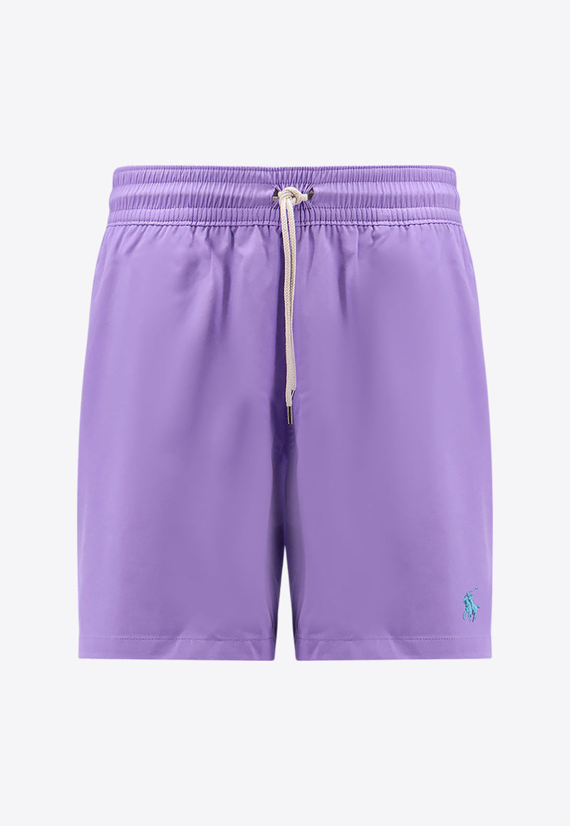 Polo Ralph Lauren Classic Logo Swim Trunk Purple 710957782_006_Purple_30897869