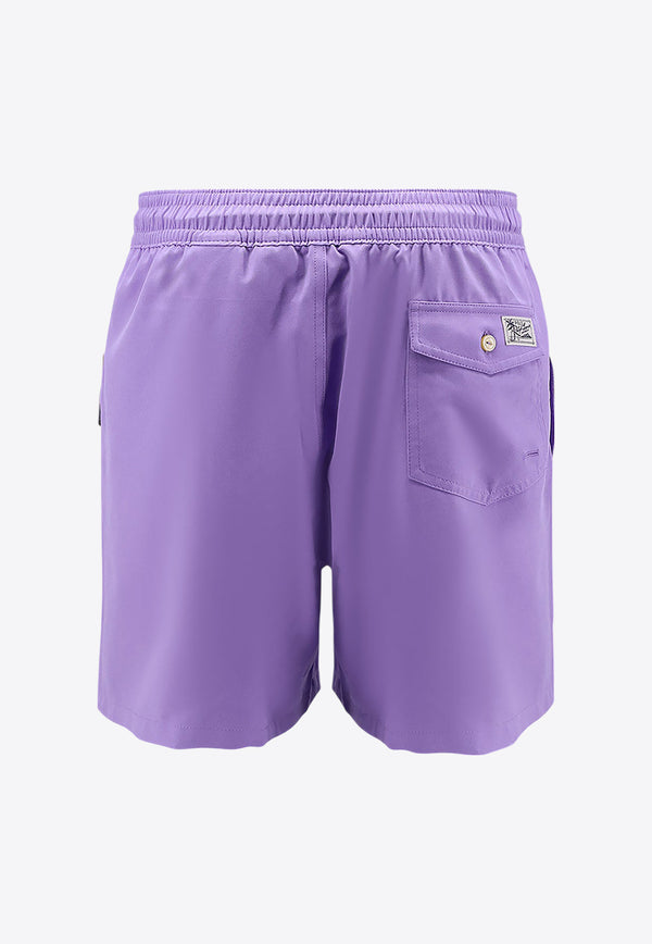 Polo Ralph Lauren Classic Logo Swim Trunk Purple 710957782_006_Purple_30897869