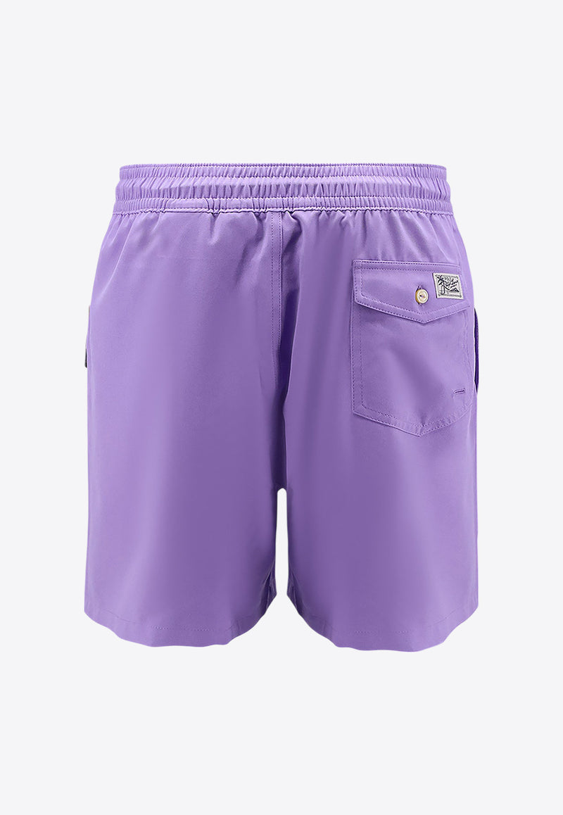 Polo Ralph Lauren Classic Logo Swim Trunk Purple 710957782_006_Purple_30897869
