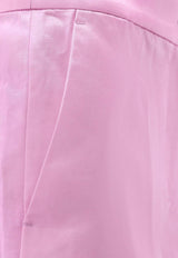 PINKO Scintille Delavè Satin Mini Shorts Pink 104807A2BP_O39_Pink_29847957