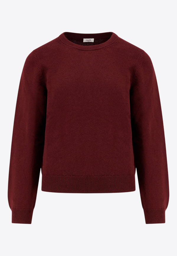 Celine Triomphe Cashmere Sweater Burgundy 2AD7C264W_28RB_OneColor_29851024