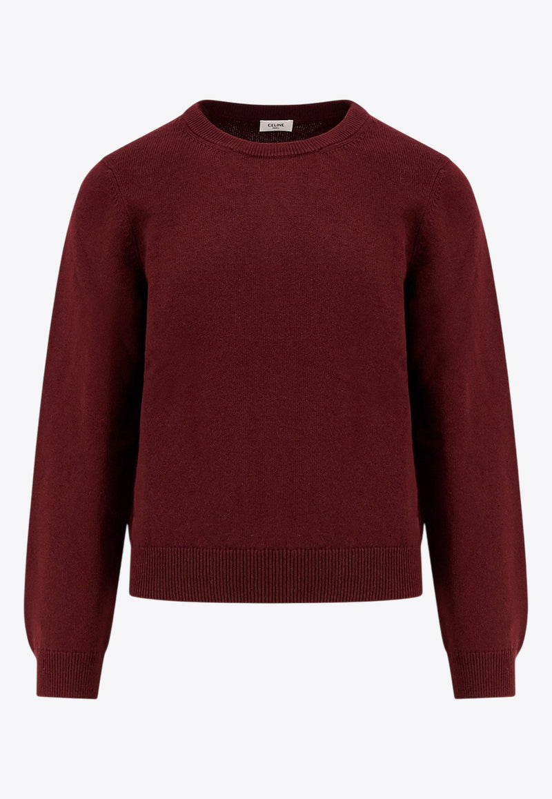 Celine Triomphe Cashmere Sweater Burgundy 2AD7C264W_28RB_OneColor_29851024