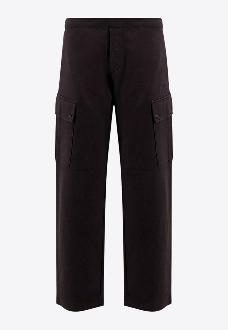 C.P. Company Fleece Cargo Pants Black 18CMSP045A005086W_999_OneColor_29844072