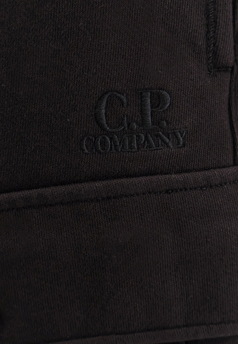 C.P. Company Fleece Cargo Pants Black 18CMSP045A005086W_999_OneColor_29844072