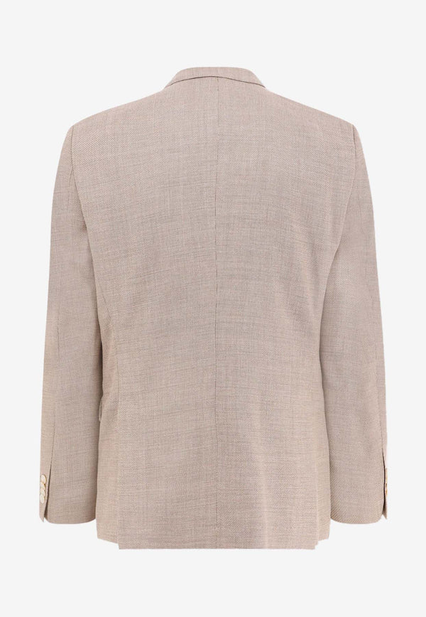 Hugo Boss Wool-Blend Single-Breasted Blazer Beige 50498700_260_Beige_30898774