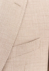 Hugo Boss Wool-Blend Single-Breasted Blazer Beige 50498700_260_Beige_30898774