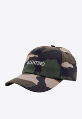 Valentino Logo Embroidered Camo Baseball Cap Green 5Y2HDA41YJB_ZCB_Green_29844122