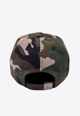 Valentino Logo Embroidered Camo Baseball Cap Green 5Y2HDA41YJB_ZCB_Green_29844122