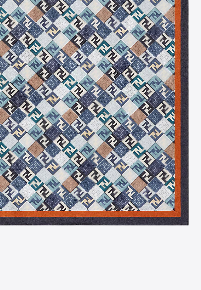 Fendi FF Silk Foulard Scarf FXT155AUMDF1QVP_MIRTO+MULTICOLOR_29853189