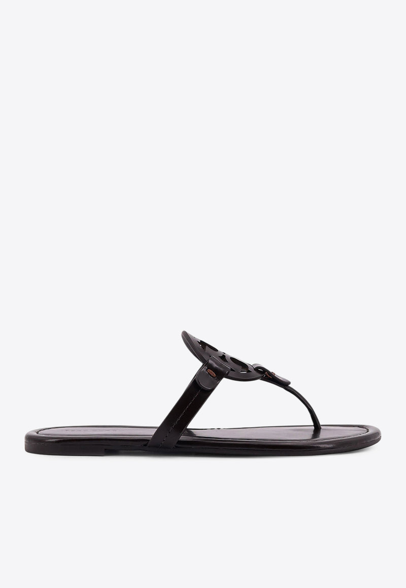 Tory Burch Miller Leather Flats Sandals 174875200_COCOA_29847968