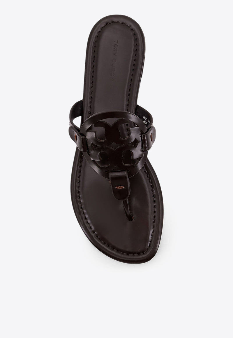 Tory Burch Miller Leather Flats Sandals 174875200_COCOA_29847968