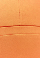 Stella McCartney Pressed-Crease Flared Pants Orange 6400933DU701_7501_Orange_29848737