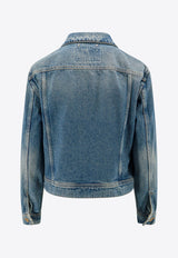 Golden Goose DB Logo Patch Denim Jacket Blue GWP00846P000621_50100_Blue_29856979