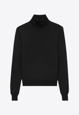 Saint Laurent High-Neck Ribbed Sweater Black 800713Y76HF_1000_Black_29852702