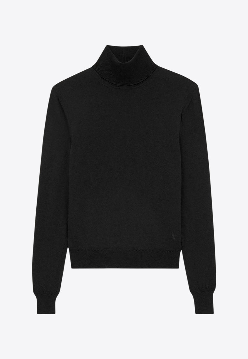 Saint Laurent High-Neck Ribbed Sweater Black 800713Y76HF_1000_Black_29852702