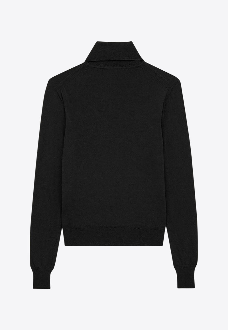 Saint Laurent High-Neck Ribbed Sweater Black 800713Y76HF_1000_Black_29852702
