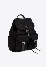 Tory Burch Virginia Logo Plaque Backpack 169165001_Black_29848706