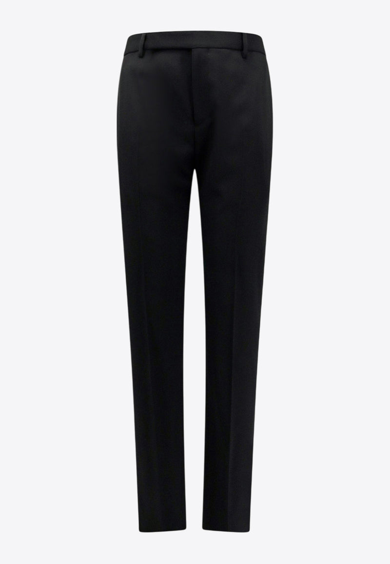 Saint Laurent Wool Tailored Pants with Pressed-Crease 607843Y512W_1000_Black_29849449