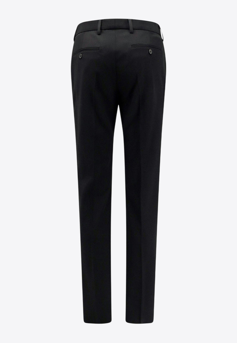 Saint Laurent Wool Tailored Pants with Pressed-Crease 607843Y512W_1000_Black_29849449
