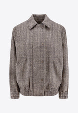 Golden Goose DB Herringbone Wool-Blend Zip-Up Jacket GWP01952P001617_82696_MultiColour_29857213