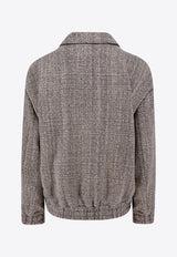 Golden Goose DB Herringbone Wool-Blend Zip-Up Jacket GWP01952P001617_82696_MultiColour_29857213