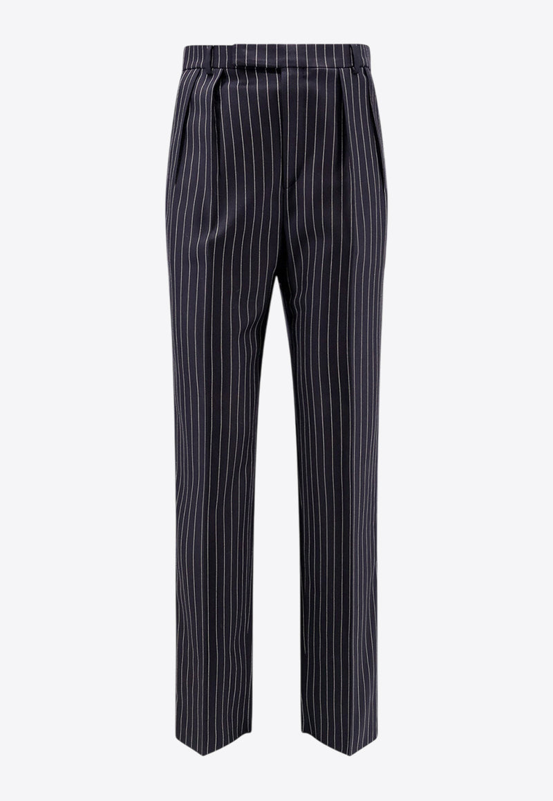 Celine Keith Striped Wool Pants Blue RP01Q0026_07CG_Blue_31183845