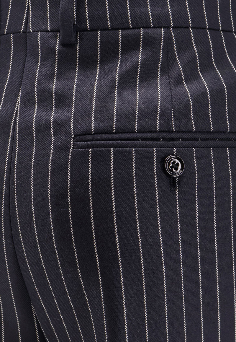 Celine Keith Striped Wool Pants Blue RP01Q0026_07CG_Blue_31183845