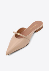 Ferragamo Giulye Mini Bow Pointed Flat Mules Nude 01J692781113_BISCOTTO_Beige_29848915