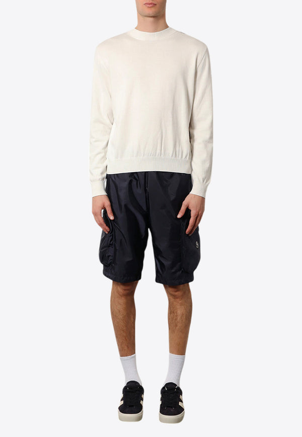 Moncler X Mercedes-Benz By Nigo Graphic Print Ribbed Knit Sweater White 4019C00004M1113_034_White_30632695