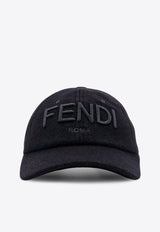 Fendi Logo Embroidered Baseball Cap Black FXQ969ATQHF0QA1_Black_30759759