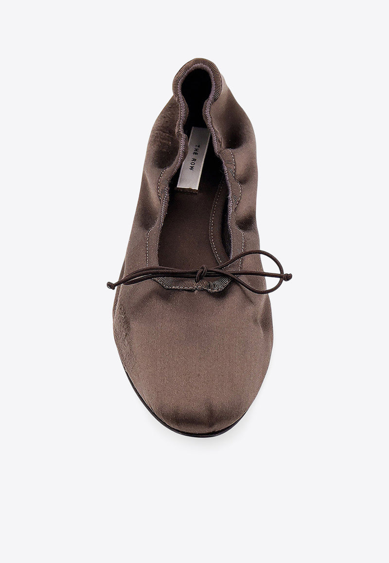 The Row Awar Bow Ballet Flats Brown F1539W326_BRW_Brown_29855703