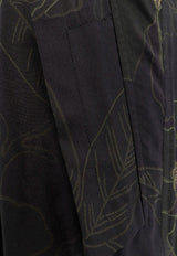Dries Van Noten Floral Print Silk Cargo Pants Black 2420109109068_900_Black_29845488