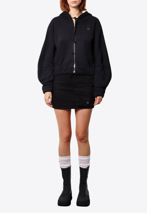 Moncler Genius Logo-Printed Zip-Up Sweatshirt 09T8G00001899WC_999_Black_29847290