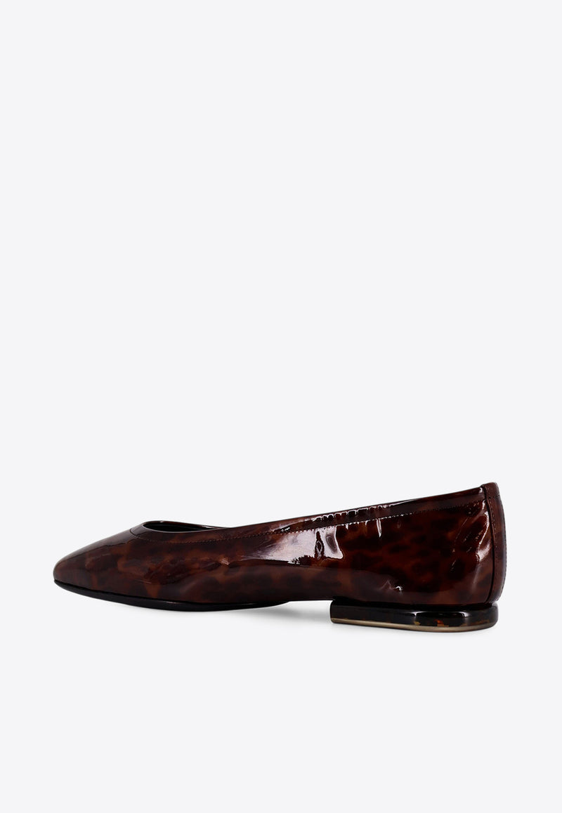Loro Piana Animal-Printed Ballet Flats FAO6133_B4HG_Spotted_29851989