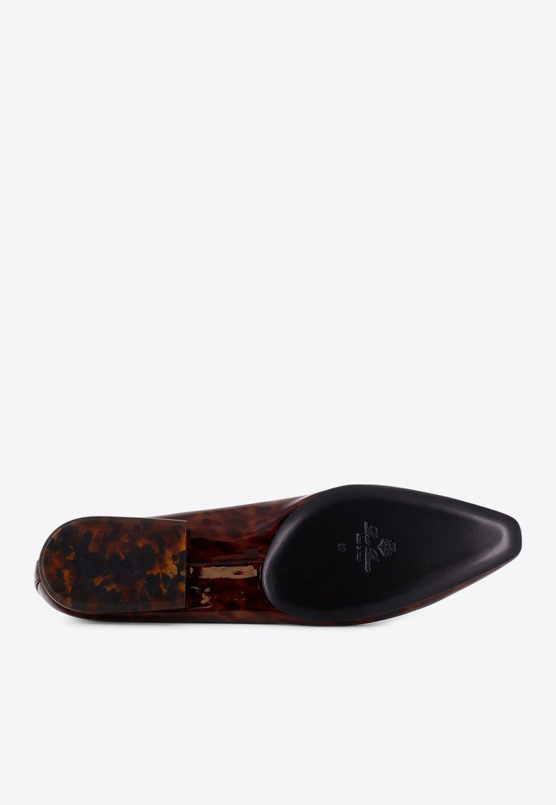 Loro Piana Animal-Printed Ballet Flats FAO6133_B4HG_Spotted_29851989