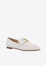 Tod's Logo-Plaque Leather Loafers XXW79A0GG90MID_B001_White_30632738