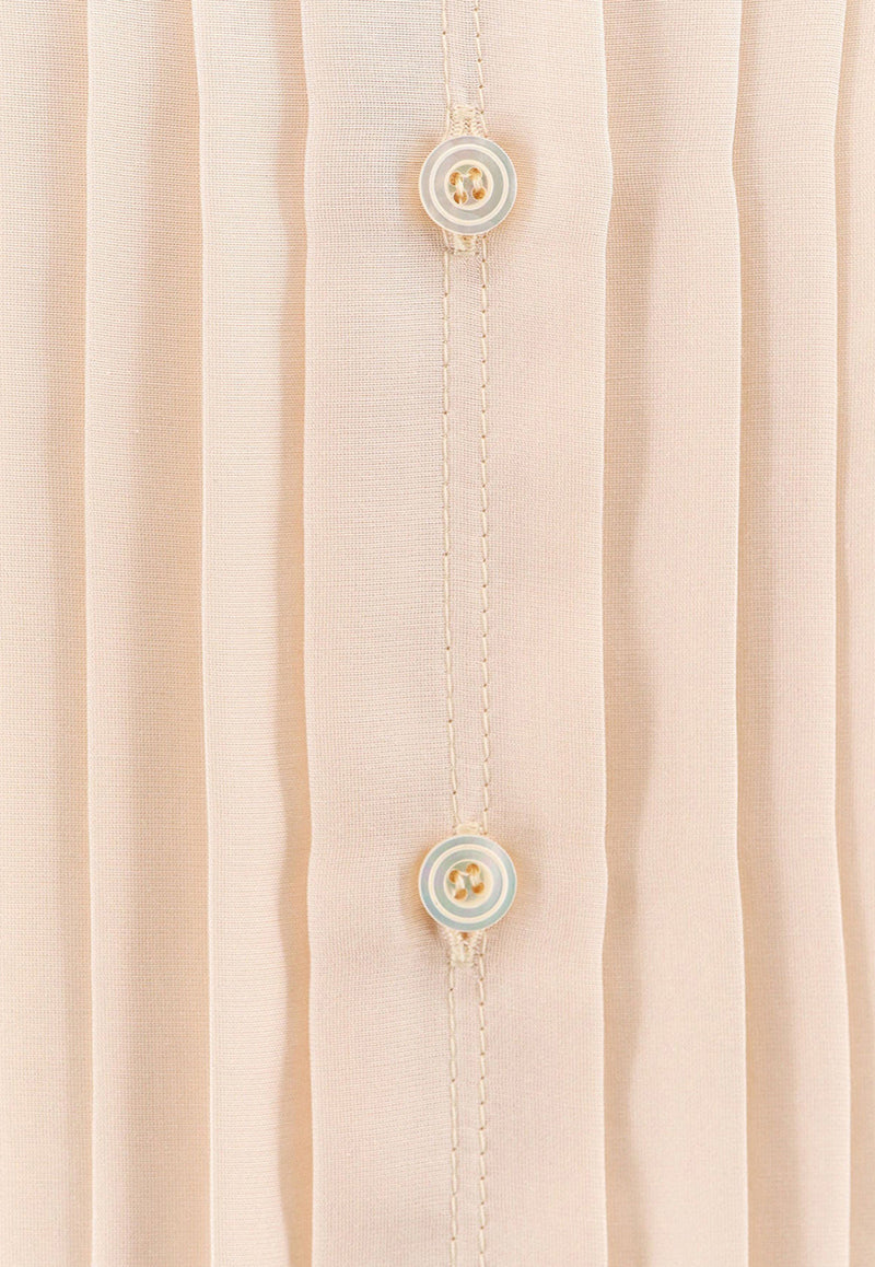 Tom Ford Plisse Plastron Button-Up Silk Shirt Pink CA3254FAX1133_AW016_Pink_29848408