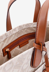 Michael Kors Large Gigi Empire Logo Print Canvas Tote Bag Beige 30H3G3GT3B_099_OneColor_29844291